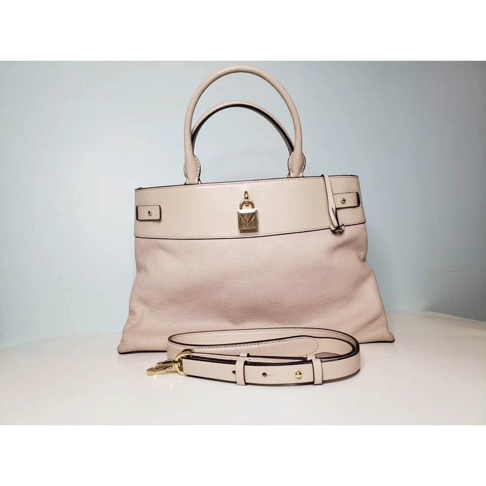 MICHAEL KORS GRAMERCY Pebble Leather Large Handbag‎ Tote Satchel Pink $358